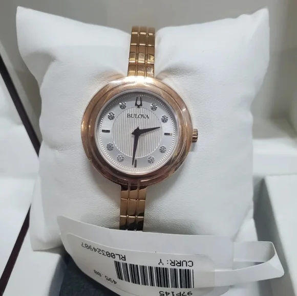 ***NEW*** Bulova Ladies Rhapsody Diamond Quartz Bracelet Watch - Picture 2 of 10